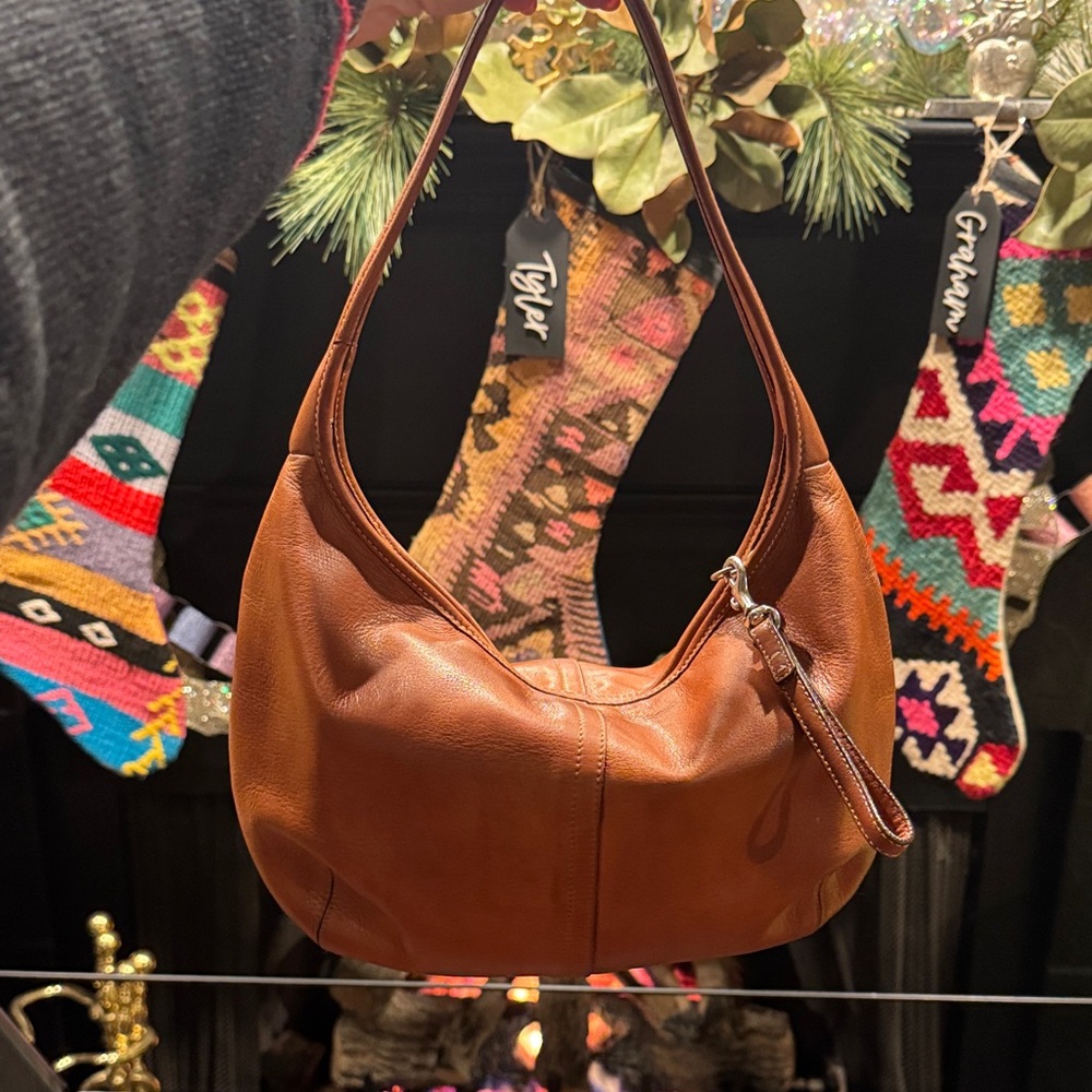 Vintage Coach Tan Leather Ergo Bag
